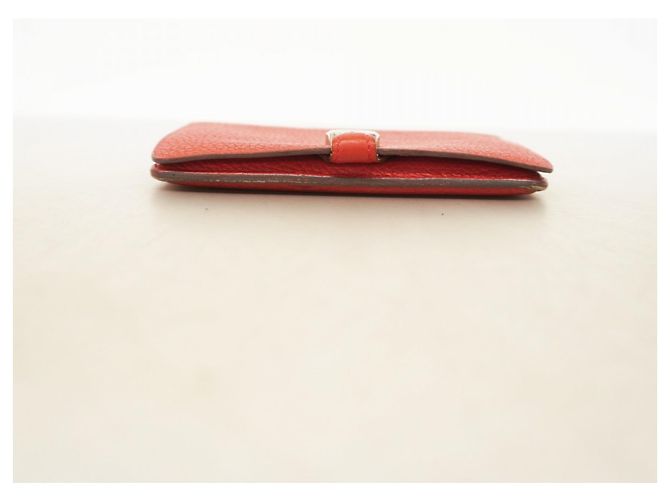 Billetera Compacta Dogon de Hermès en Rouge Vif Roja - vista 2
