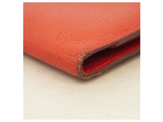 Billetera Compacta Dogon de Hermès en Rouge Vif Roja - vista 6