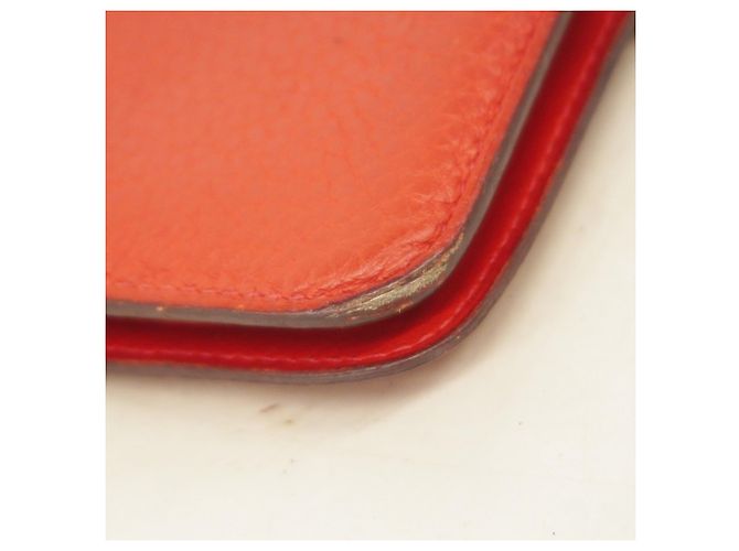 Billetera Compacta Dogon de Hermès en Rouge Vif Roja - vista 7