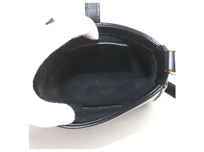 Mini borsa a spalla verticale Saint Laurent Nero - vista 4