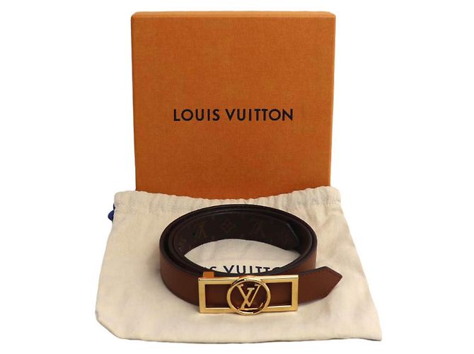 Cinturón reversible Dauphine de 25 mm de Louis Vuitton Castaño - vista 7