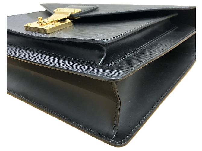 Borsa a Spalla Monceau in Pelle Epi M52792 di Louis Vuitton Nero - vista 4