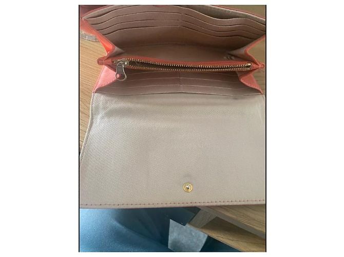 Cartera See by Chloé Capucine de cuero texturizado coral - vista 4