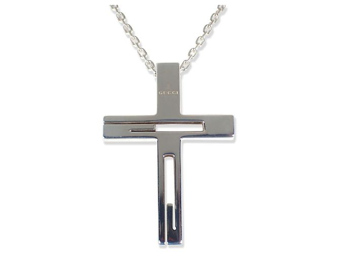 Pendente a croce G di marca GUCCI 925 - vista 2