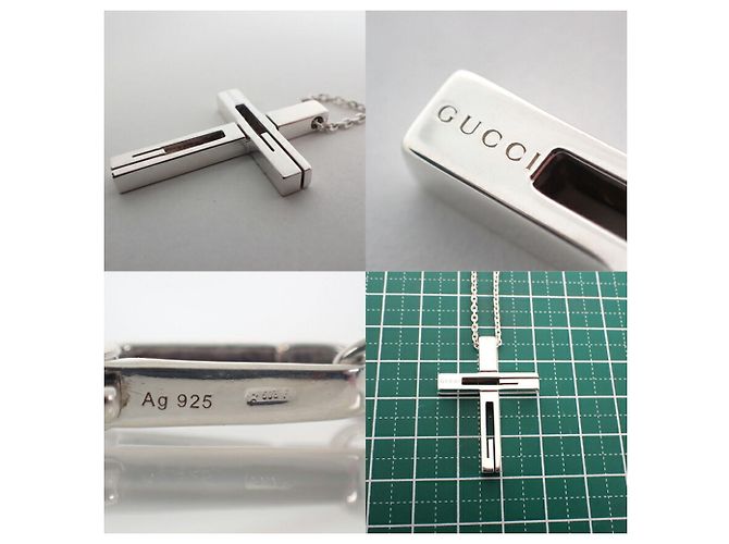 Pendente a croce G di marca GUCCI 925 - vista 9