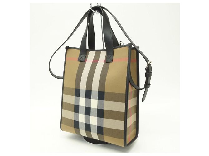 Borsa Tote a Quadri Burberry - vista 2
