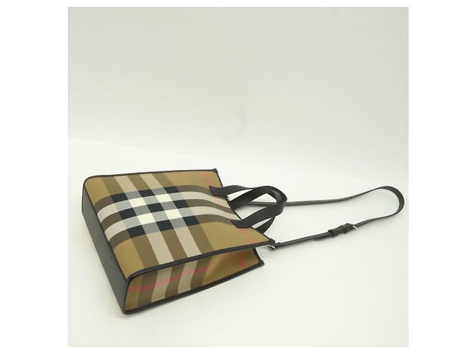 Borsa Tote a Quadri Burberry - vista 4