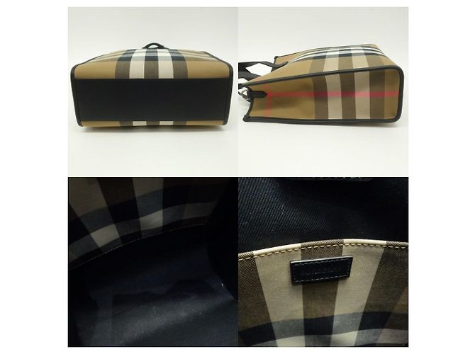 Borsa Tote a Quadri Burberry - vista 5