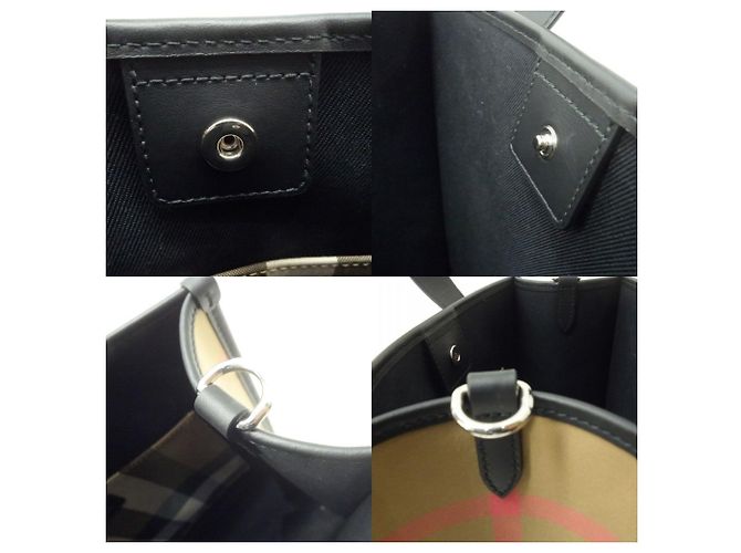 Borsa Tote a Quadri Burberry - vista 6