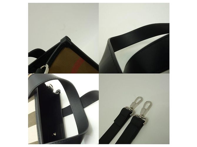 Borsa Tote a Quadri Burberry - vista 9