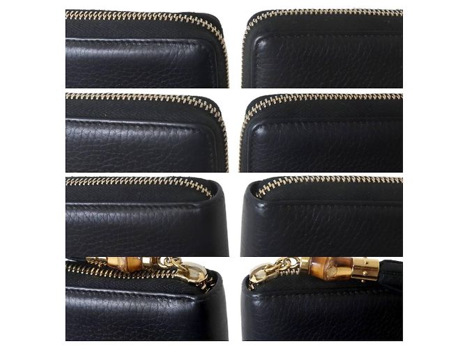 Bamboo Cartera Larga Redonda de Bambú GUCCI Negro - vista 5