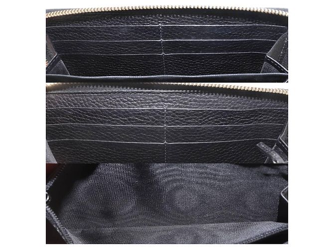 Bamboo Cartera Larga Redonda de Bambú GUCCI Negro - vista 7