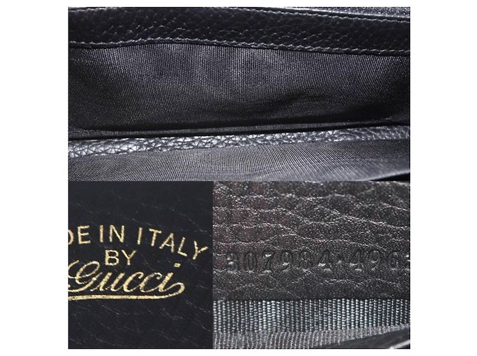 Bamboo Cartera Larga Redonda de Bambú GUCCI Negro - vista 8