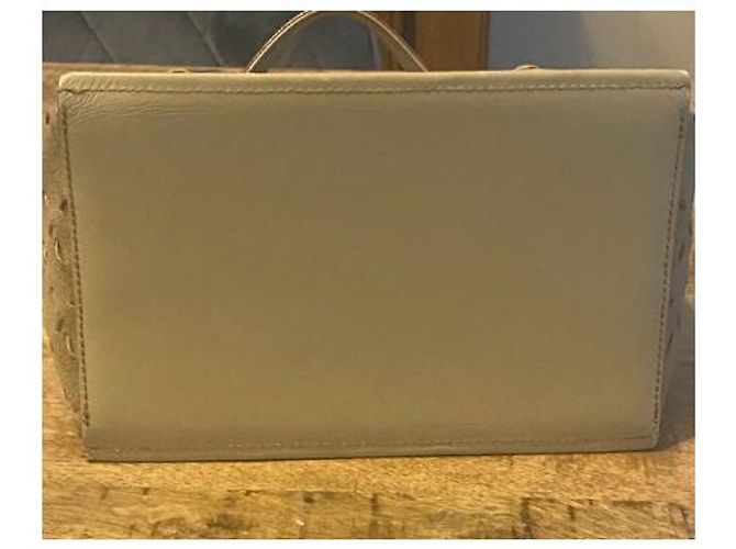 Borsa a mano Burberry in pelle beige - vista 4