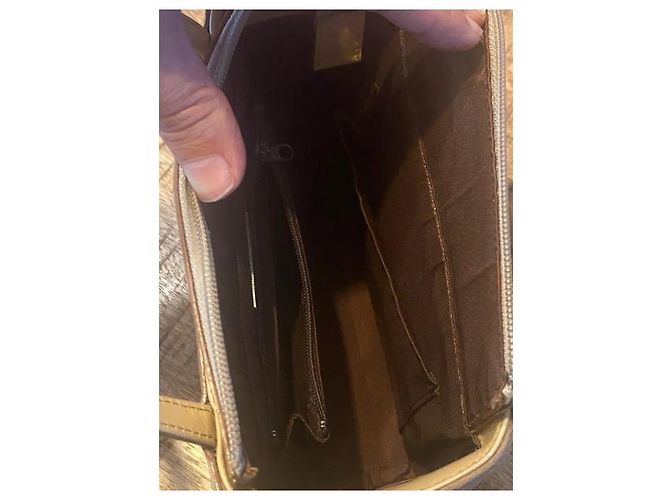 Borsa a mano Burberry in pelle beige - vista 7