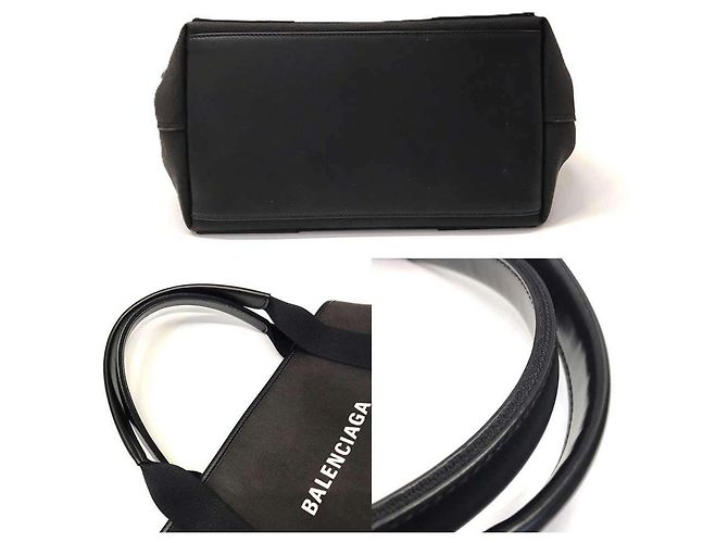Balenciaga Cabas S Navy Tasche Marineblau - Ansicht 4