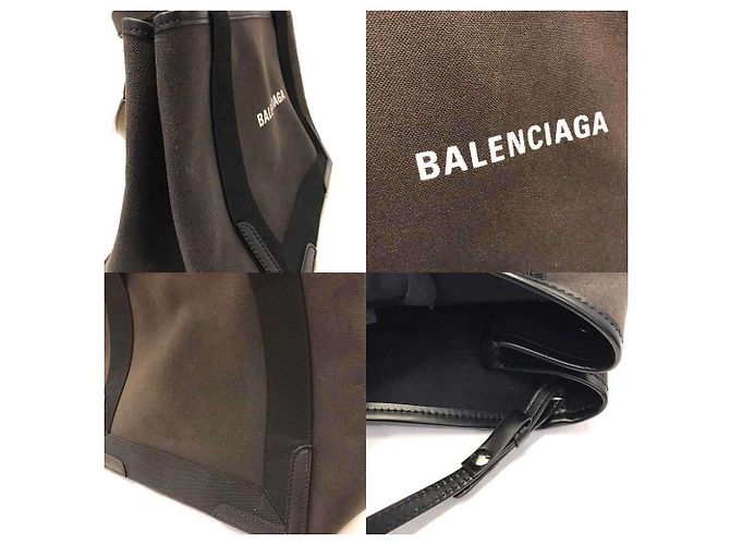 Balenciaga Cabas S Navy Tasche Marineblau - Ansicht 5