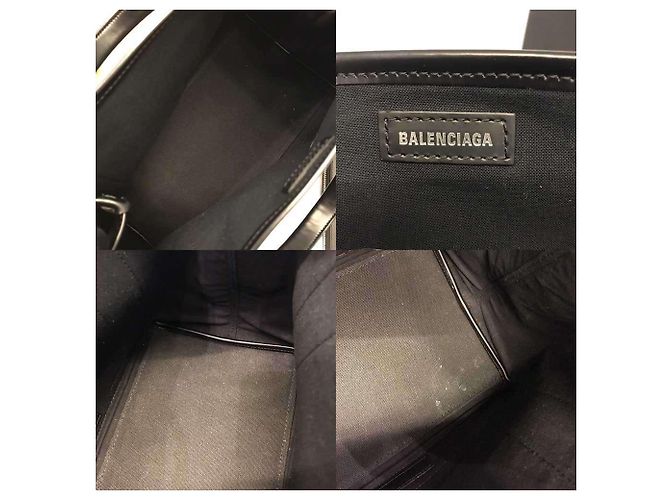 Balenciaga Cabas S Navy Tasche Marineblau - Ansicht 7
