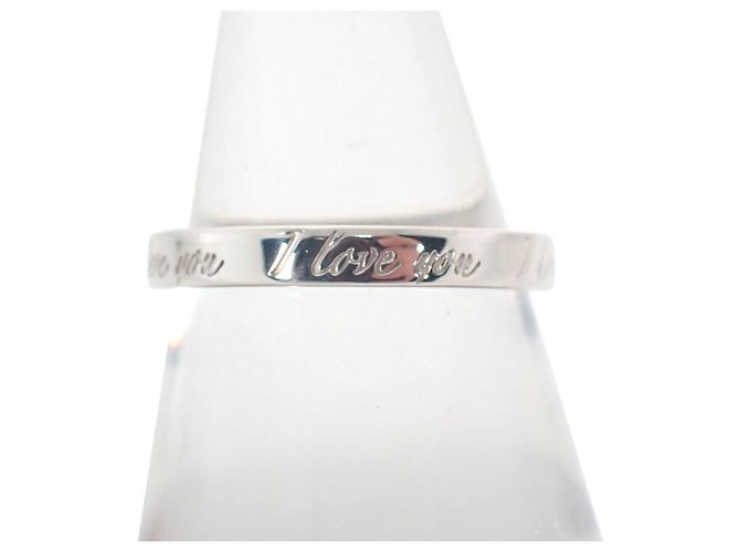 Tiffany & Co Anello stretto I Love You in argento 925 Tiffany Notes - vista 2