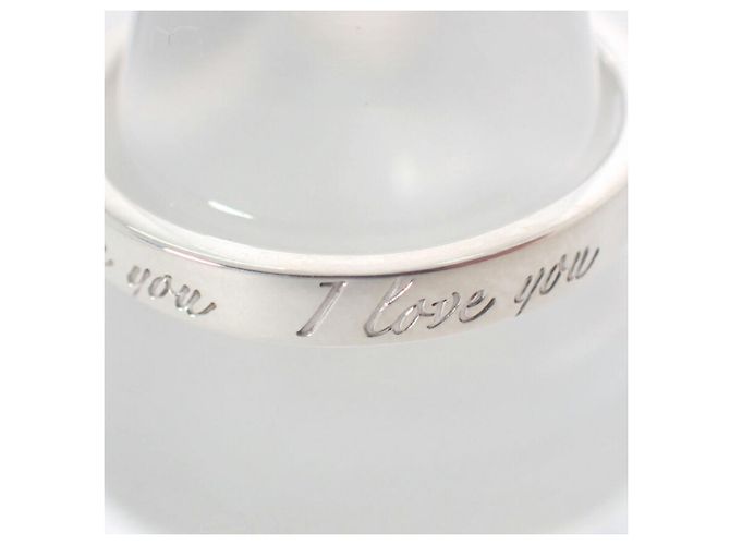 Tiffany & Co Anello stretto I Love You in argento 925 Tiffany Notes - vista 4