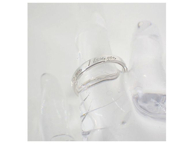 Tiffany & Co Anello stretto I Love You in argento 925 Tiffany Notes - vista 8