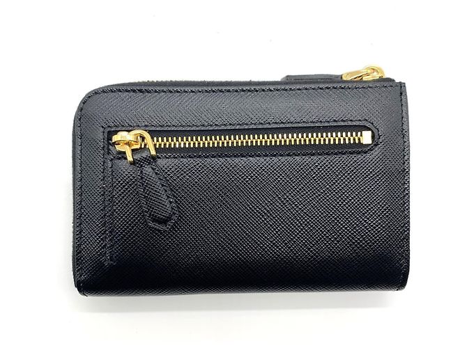 Monedero de cuero Saffiano Prada Negro - vista 2