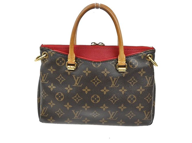 Borsa Pallas in tela Monogram con pelle BB di Louis Vuitton Marrone - vista 2