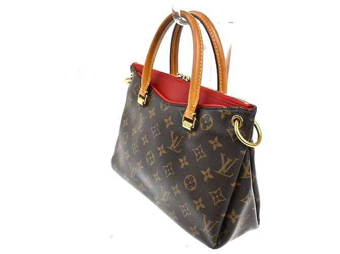 Borsa Pallas in tela Monogram con pelle BB di Louis Vuitton Marrone - vista 4