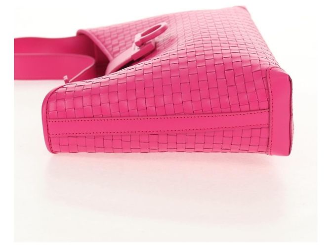 Borsa a Spalla Gancini in Pelle Salvatore Ferragamo Rosa - vista 3