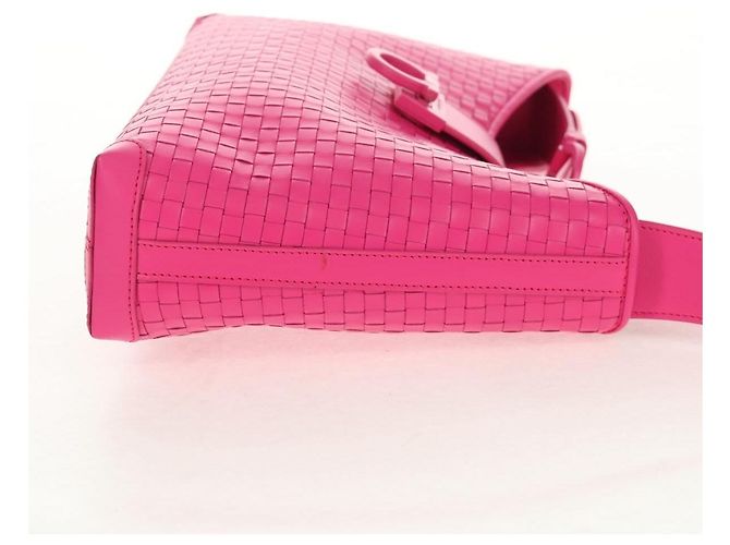 Borsa a Spalla Gancini in Pelle Salvatore Ferragamo Rosa - vista 4