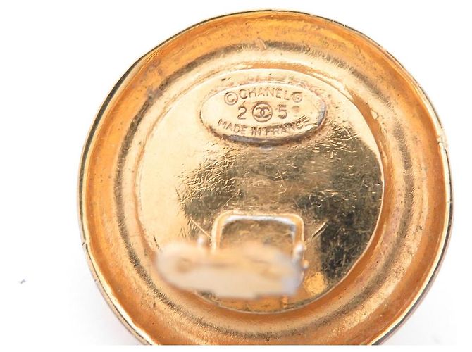 BRINCOS VINTAGE CHANEL PUCE 31 RUE CAMBON PERLAS CASTELLANE Dourado - vista 5