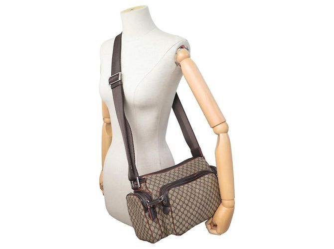 Céline NUOVO BORSA MESSENGER CELINE CAMERA IN TESSUTO JACQUARD TRIOMPHE - vista 5