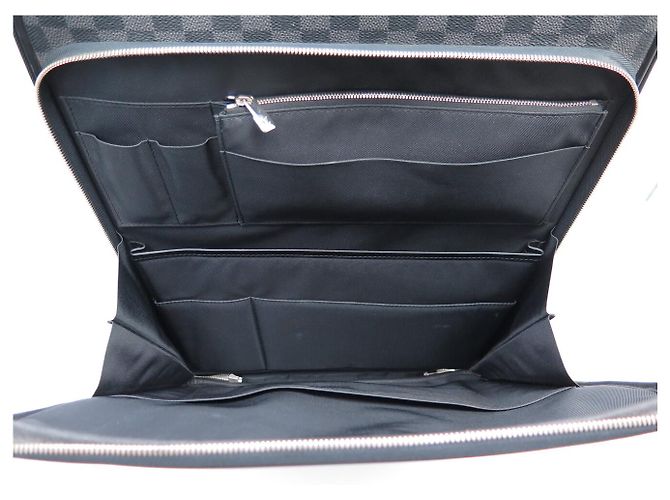VALIGIA LOUIS VUITTON PEGASE 55 TOILE DAMIER GRAPHITE DA CABINA Grigio antracite - vista 13