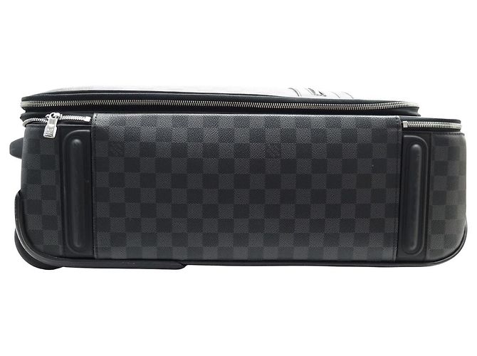 VALIGIA LOUIS VUITTON PEGASE 55 TOILE DAMIER GRAPHITE DA CABINA Grigio antracite - vista 3