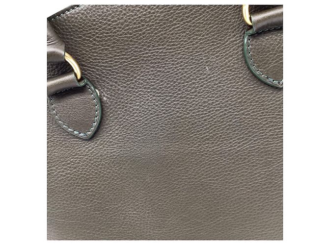 Borsa a mano con zip in pelle oliva Etro Verde Verde oliva - vista 7