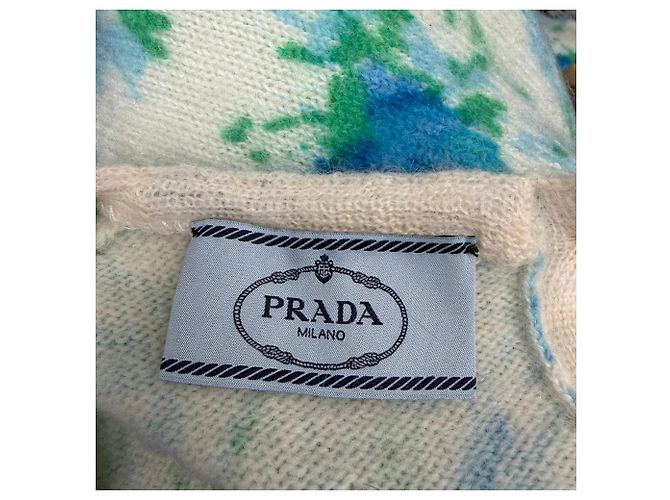Prada Floral-Print Sweater in Multicolor Wool Multiple colors - view 4