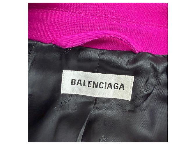 Blazer de lana rosa Hourglass de Balenciaga Castaño - vista 4