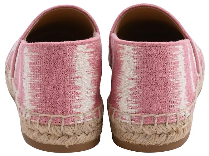 Espadrillas Granville Dior in tela di cotone rosa Marrone - vista 3