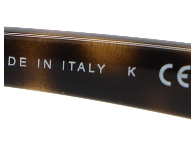 Ray-Ban Occhiali da sole Ray Ban Clubmaster in acetato marrone Rosso - vista 9
