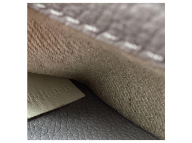 Bolso Chloé Marcie Saddle en cuero gris texturizado - vista 7