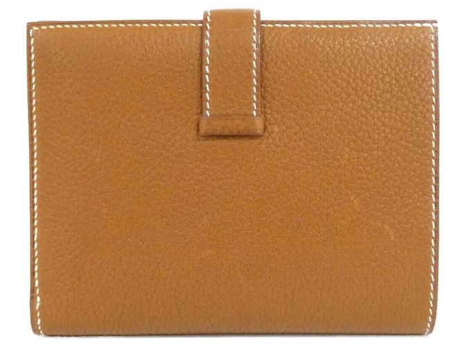 Béarn Hermès Bearn Compact BARENIA FAUBOURG Geldbörse Braun - Ansicht 2
