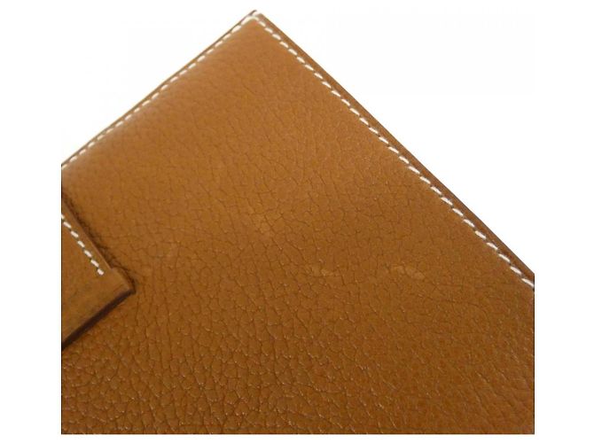 Béarn Hermès Bearn Compact BARENIA FAUBOURG Geldbörse Braun - Ansicht 3