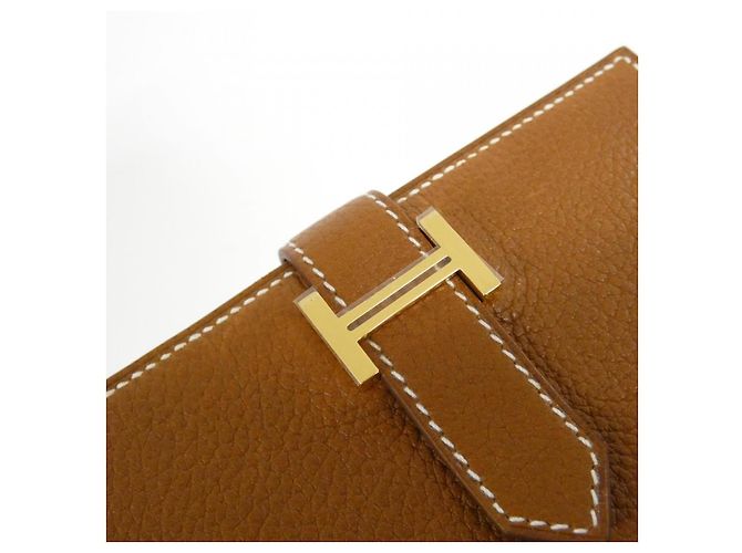 Béarn Hermès Bearn Compact BARENIA FAUBOURG Geldbörse Braun - Ansicht 5