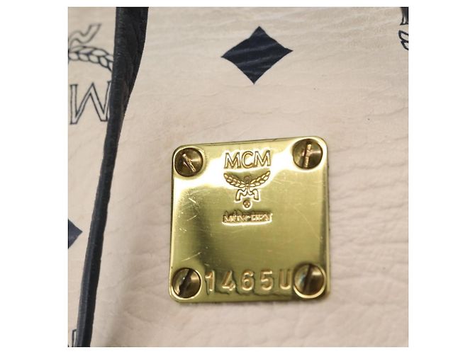 Borsa a Spalla in Pelle MCM con Coulisse Bianco - vista 6