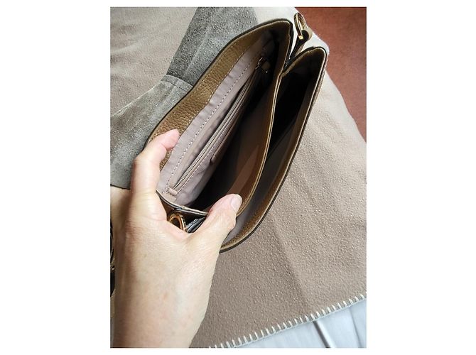 Bolso de mano Gianni Chiarini Helena Round de cuero marrón Castaño - vista 7