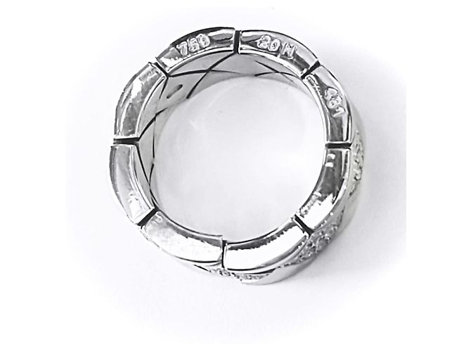 Anello Chanel Coco Crush in Oro Bianco e Diamanti - vista 4