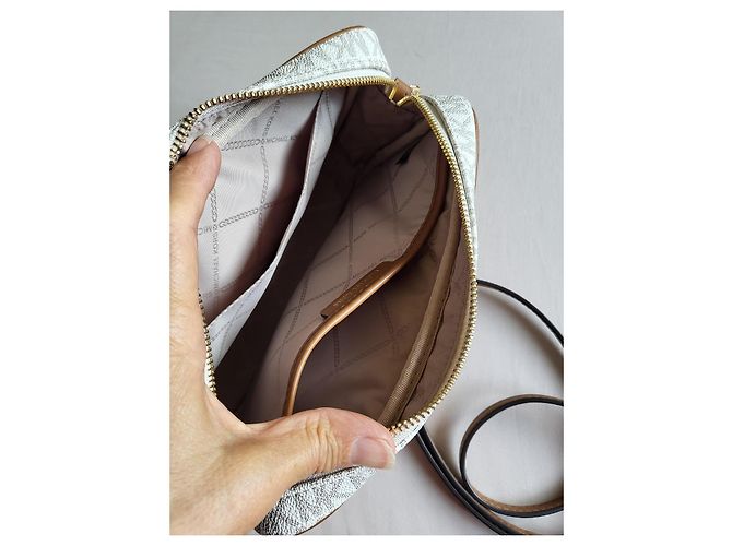 Michael Kors Jet Set Bolso de Lona Recubierta Marrón - vista 10