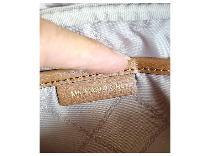 Michael Kors Jet Set Bolso de Lona Recubierta Marrón - vista 11