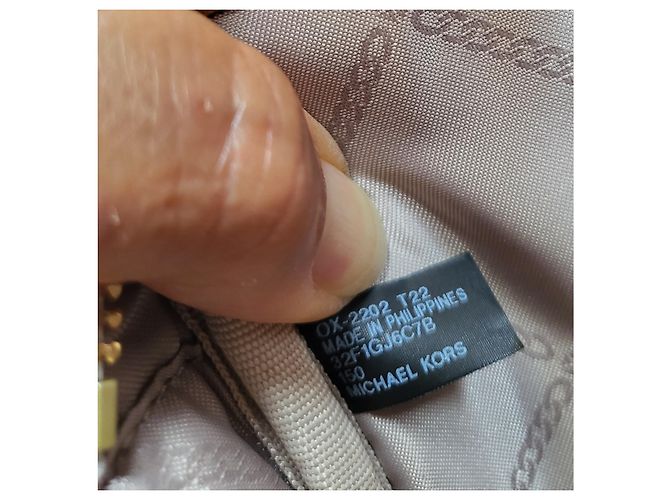 Michael Kors Jet Set Bolso de Lona Recubierta Marrón - vista 12