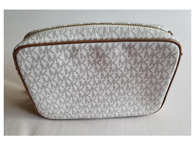 Michael Kors Jet Set Bolso de Lona Recubierta Marrón - vista 2